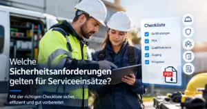 Sicherheitscheckliste für Serviceeinsätze erstellen