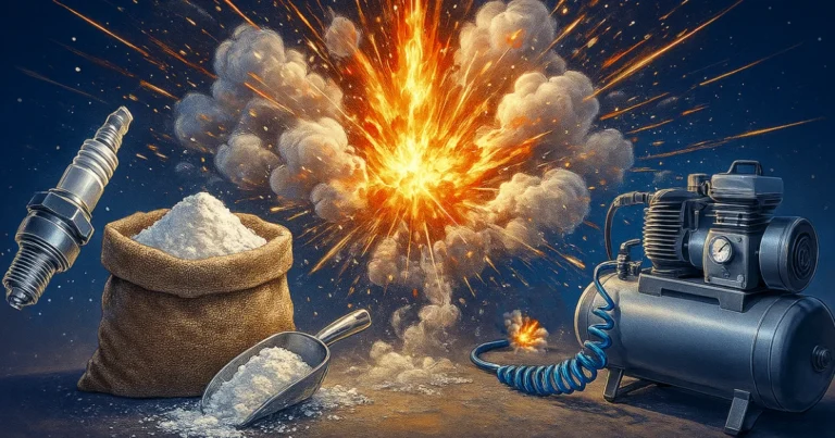 Mehlstaub explosion Staubexplosion