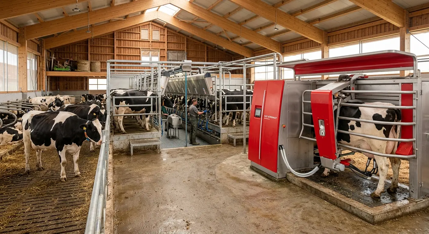 Melkroboter Melkstand Bauernhof