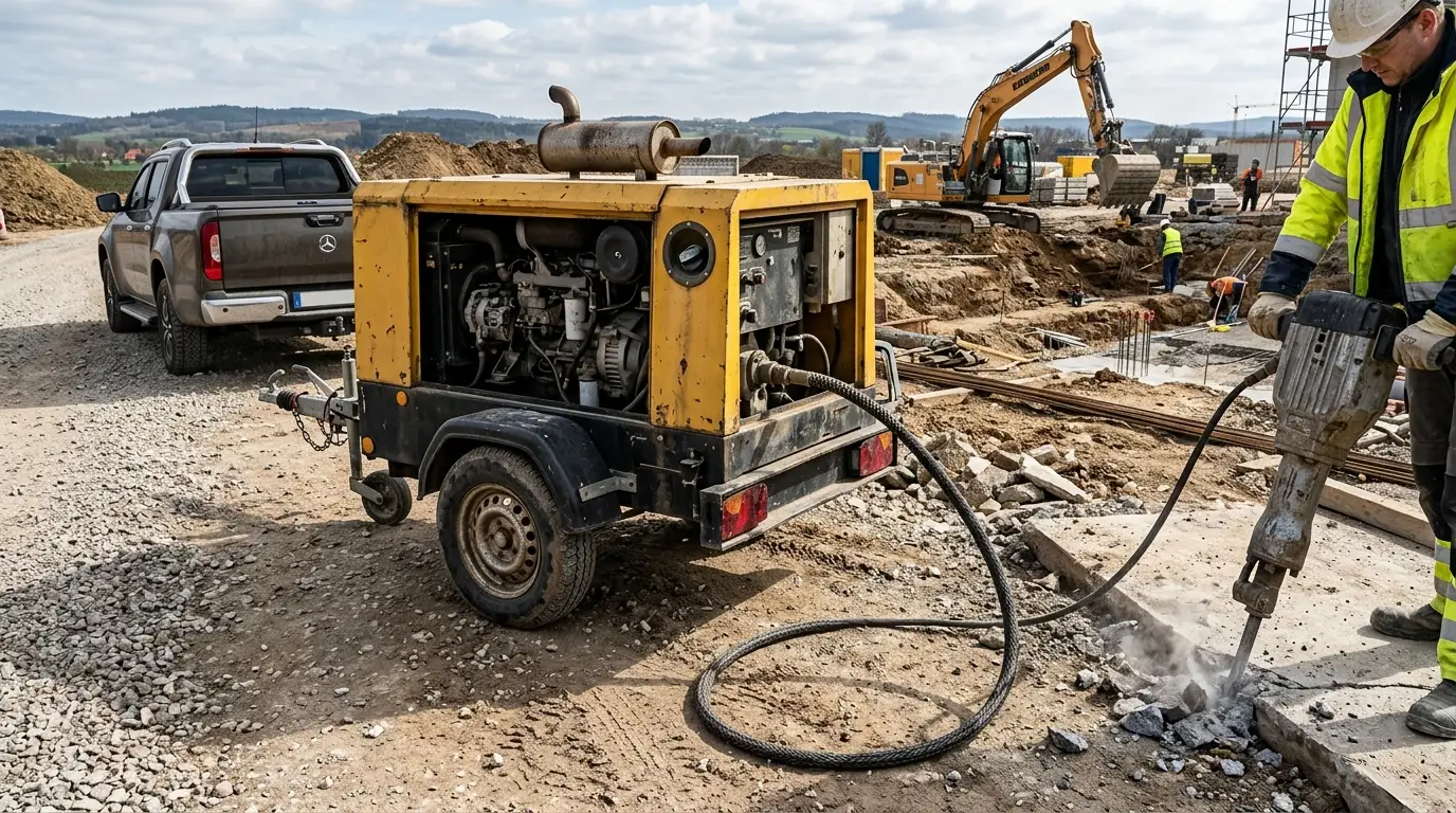Mobile Kompressoren, Presslufthämmer