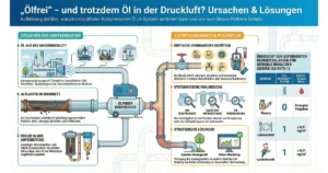 Ölfrei und trotzdem Öl in der Druckluft