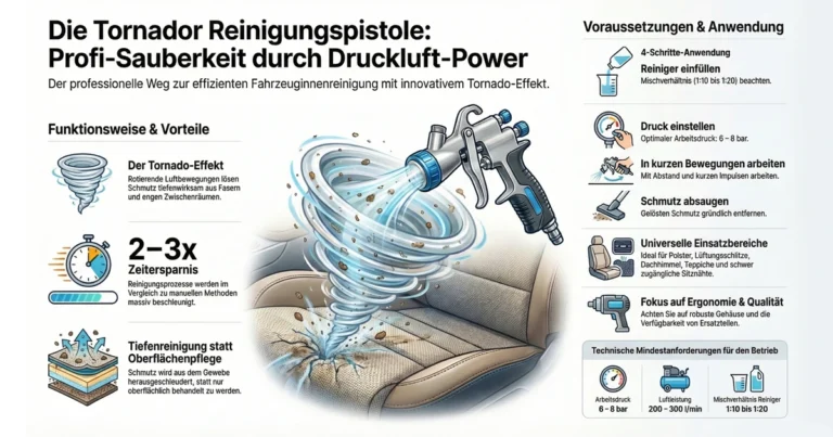 Tornador Reinigungspistole, Funktion und Anwendung